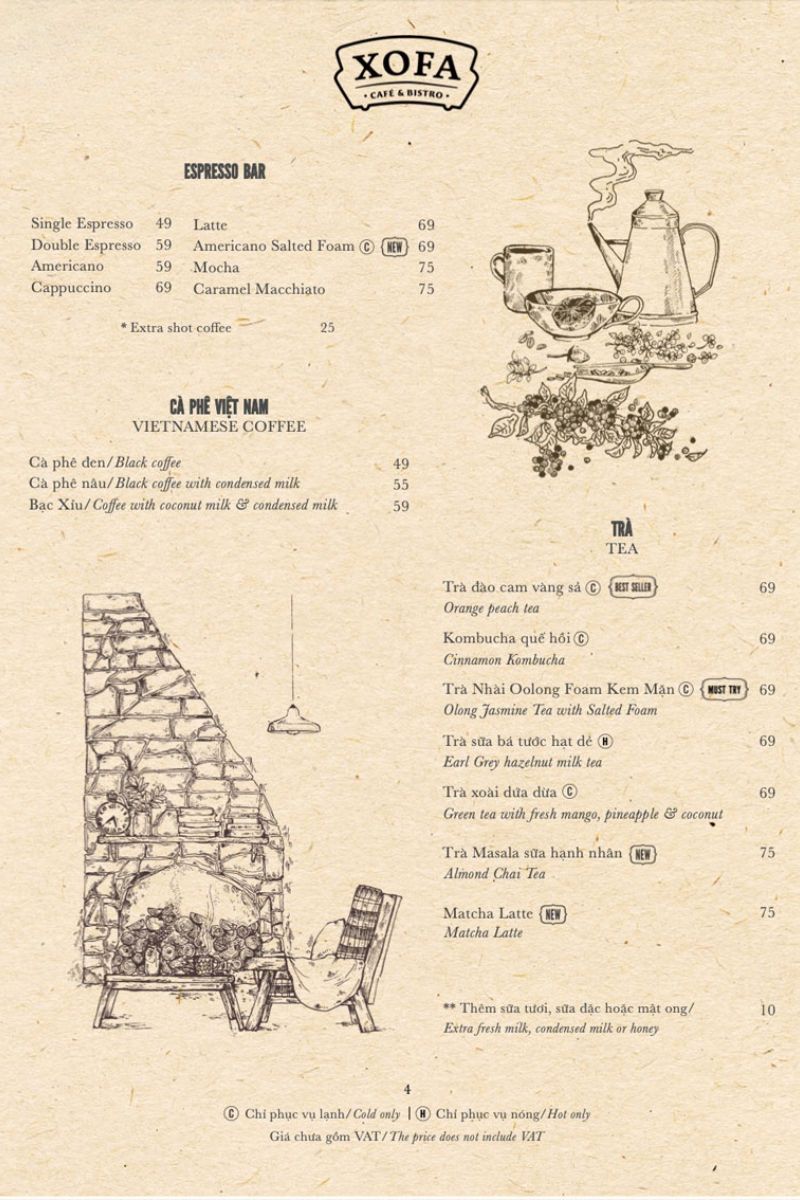 Drinks & Beverages at Xofa Cafe