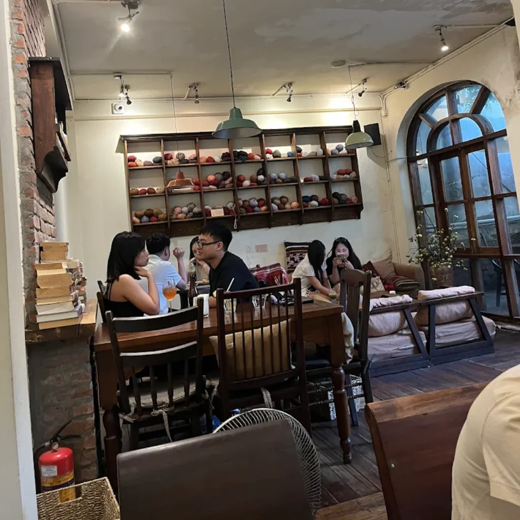 Guests enjoying the cozy atmosphere at Xofa Cafe